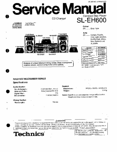 Technics SL-EH600 S.M.